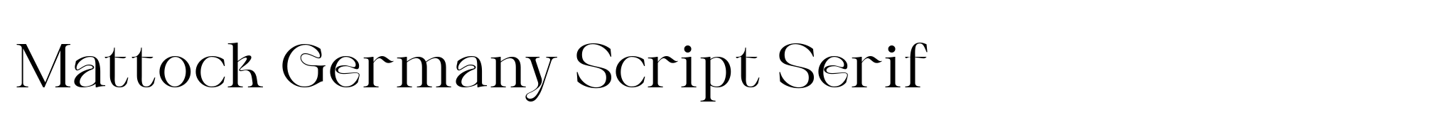 Mattock Germany Script Serif image